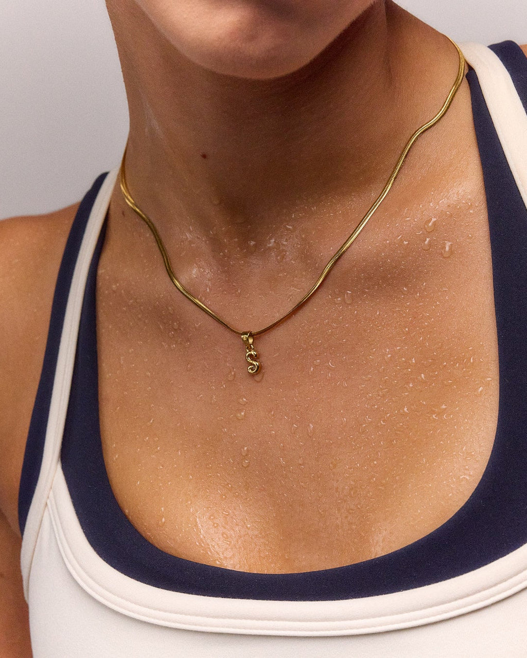 Bone Letter Necklace