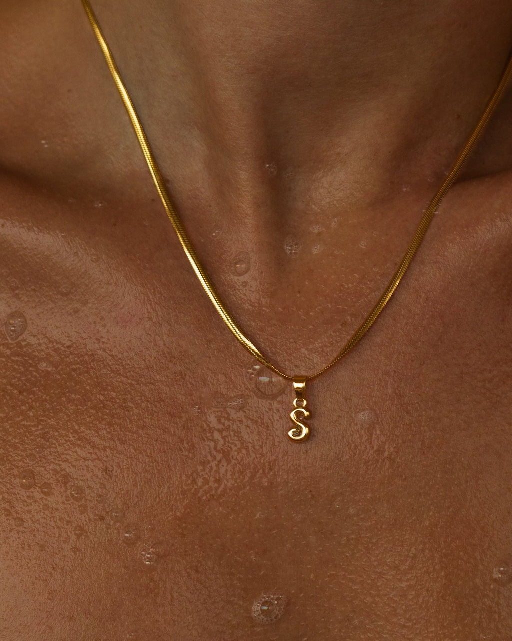Bone Letter Necklace