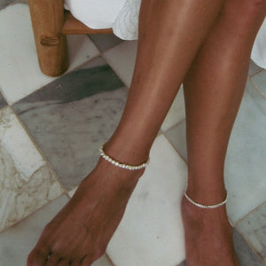 Petite Cuban Anklet Silver