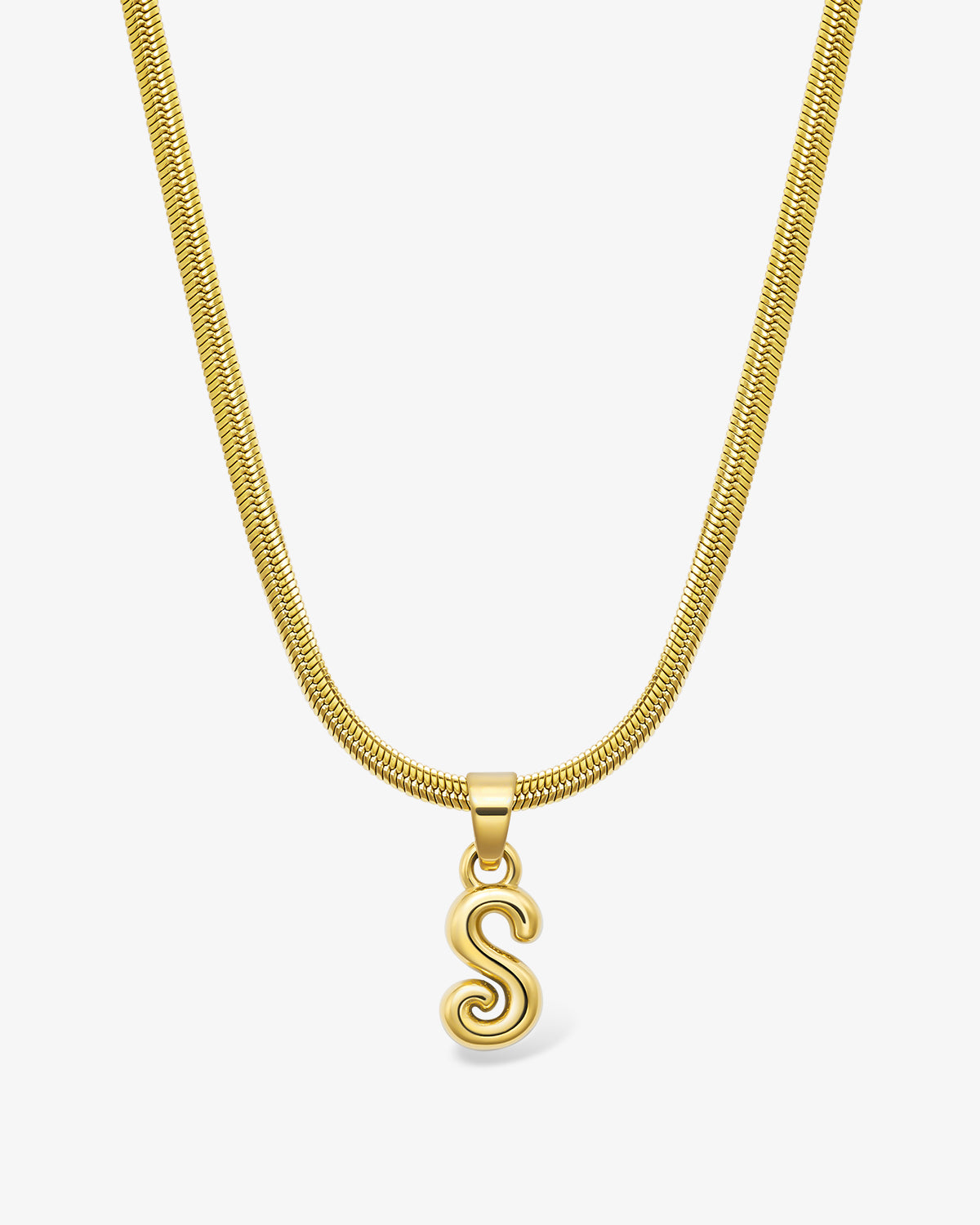 Bone Letter Necklace