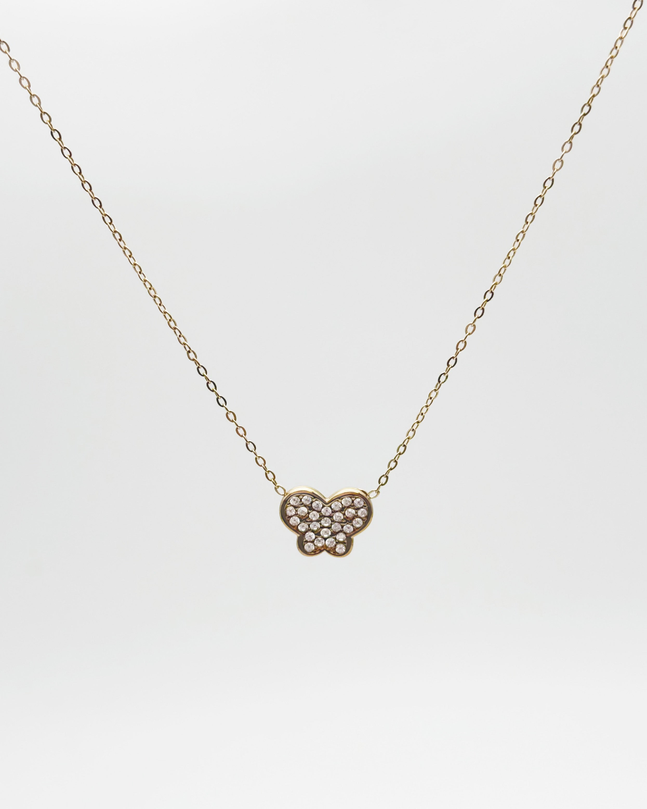 Butterfly Necklace Gold