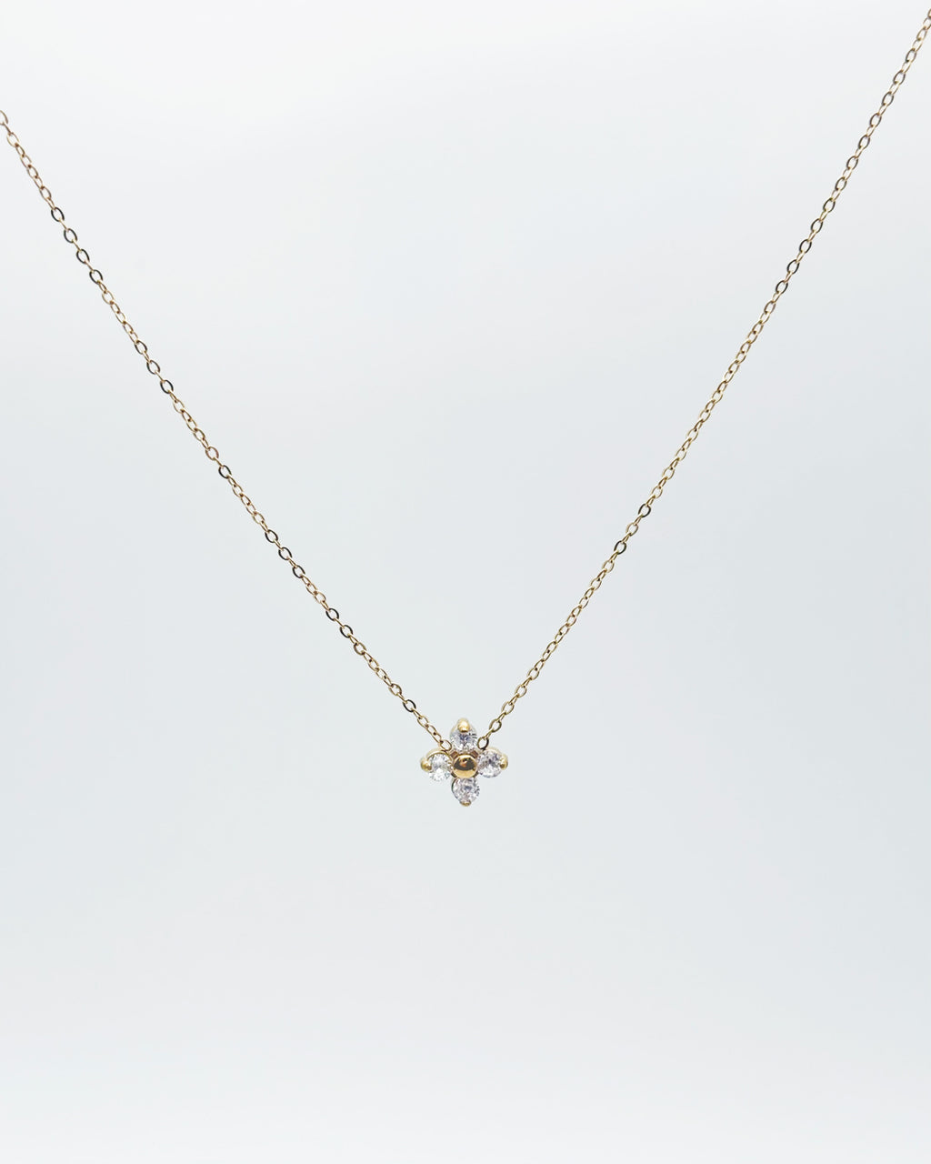 Clover Necklace Gold