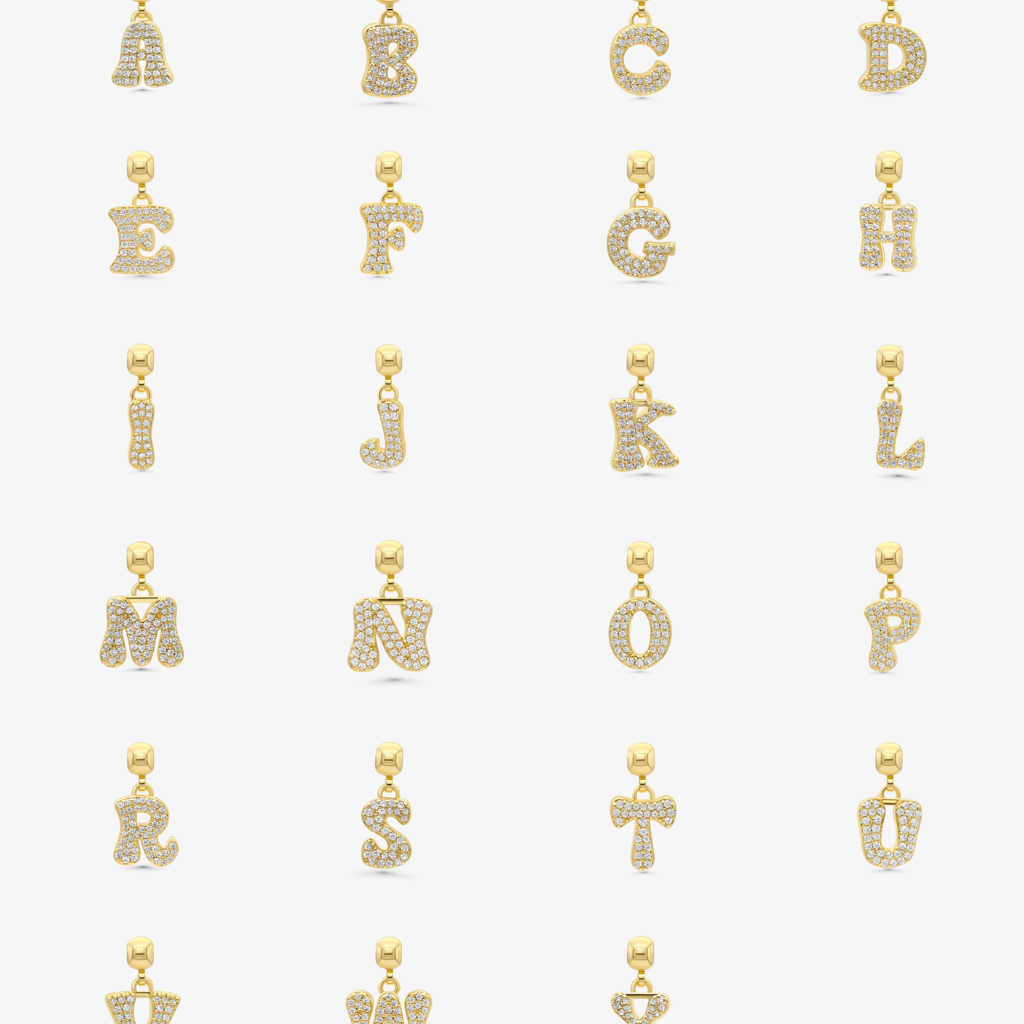 Letter Charm Gold