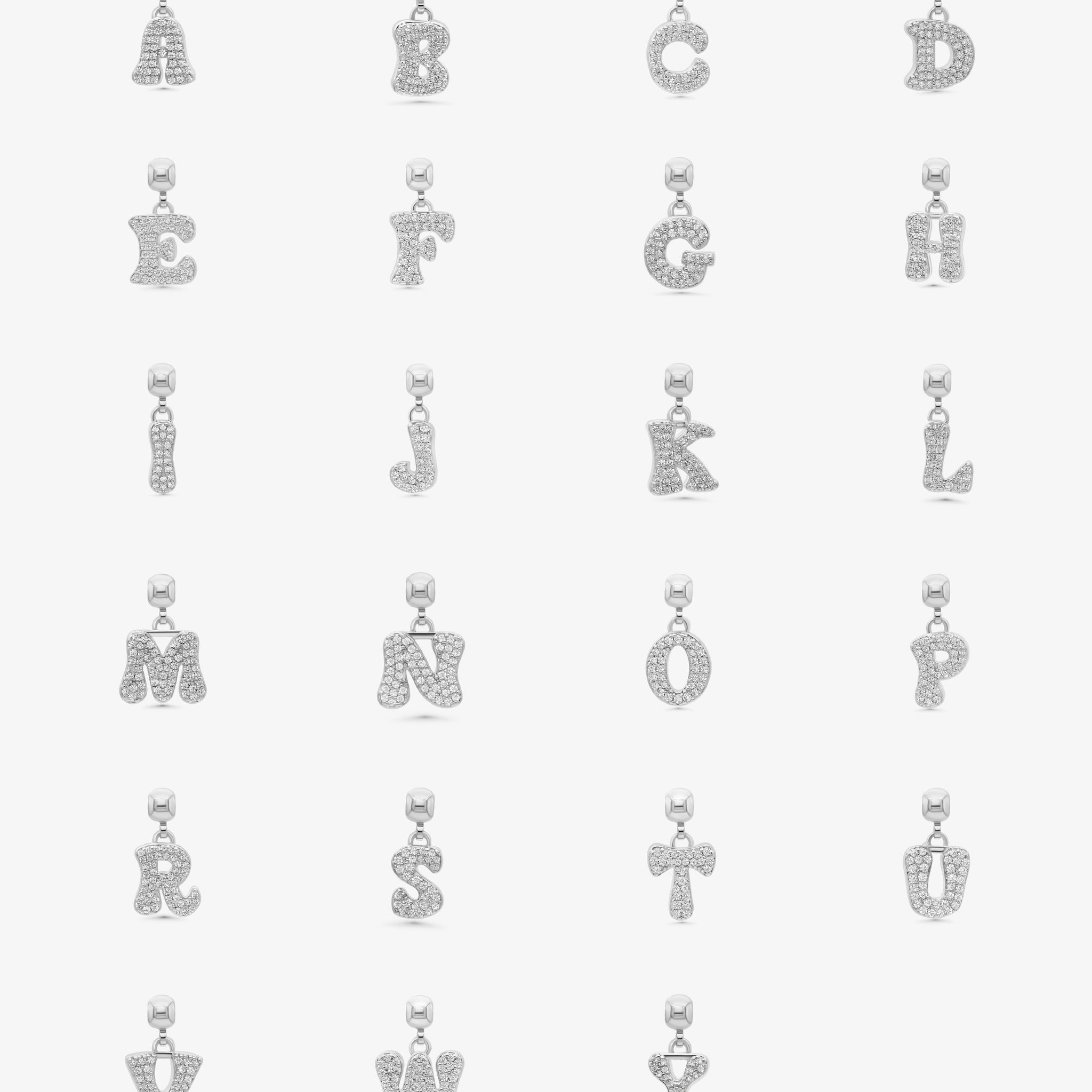 Letter Charm Silver