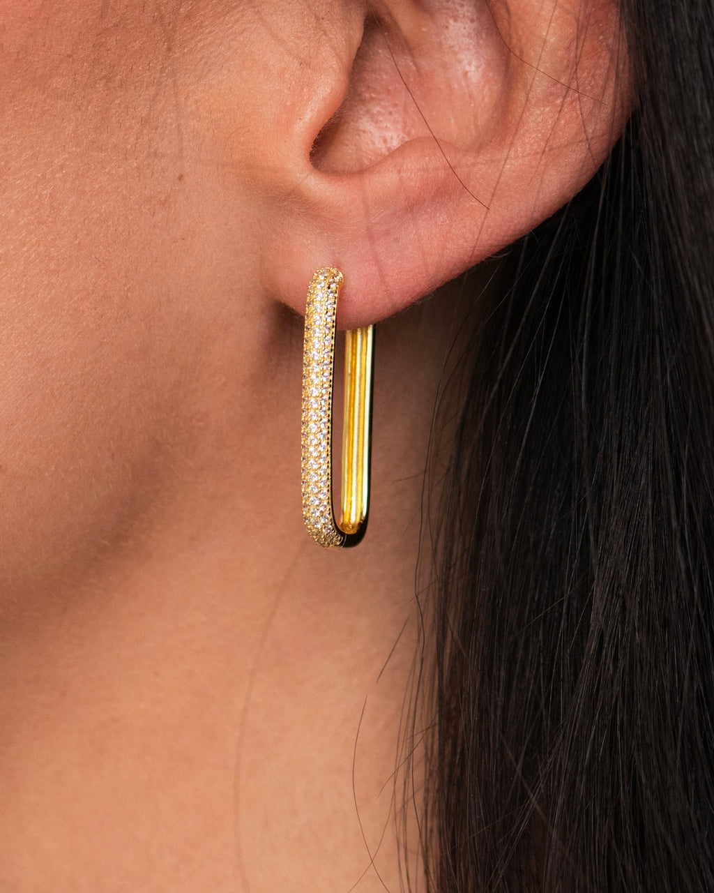 Diamond Edge Hoops