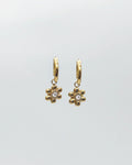 Flower Hoops Gold