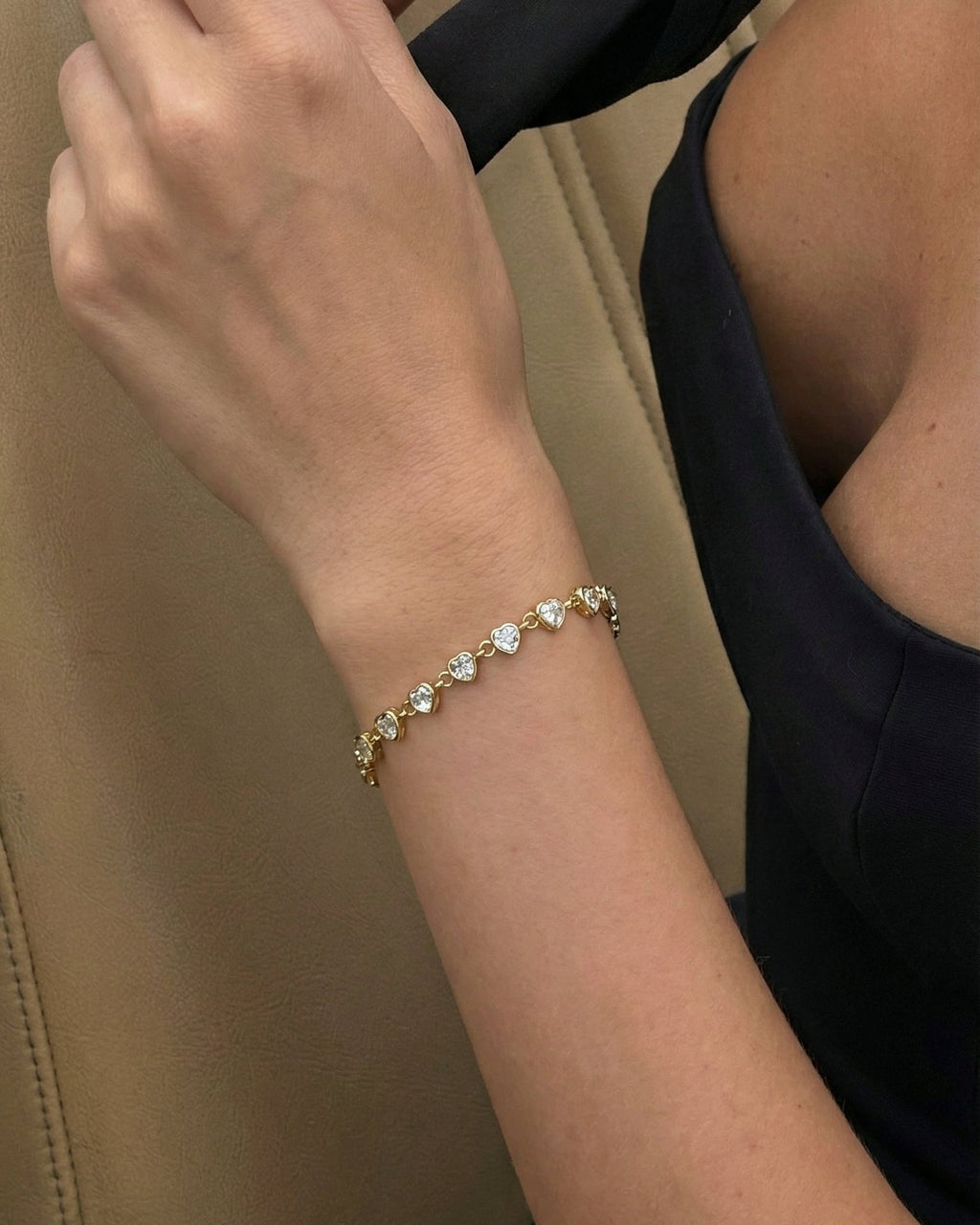 Diamond Heart Bracelet