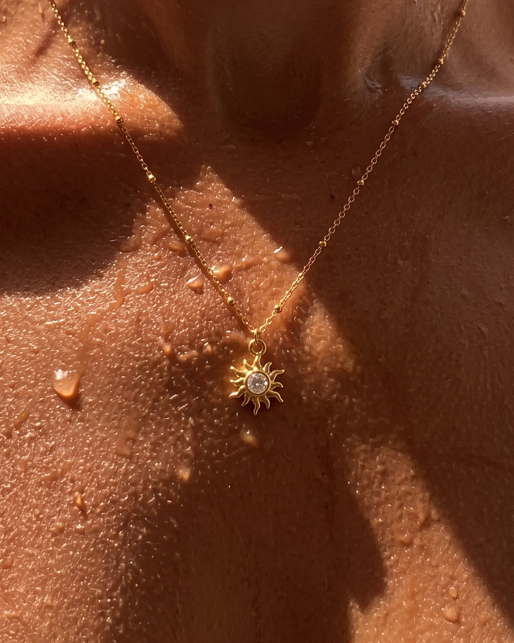 Sun Necklace Gold