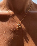Cherry Necklace Gold