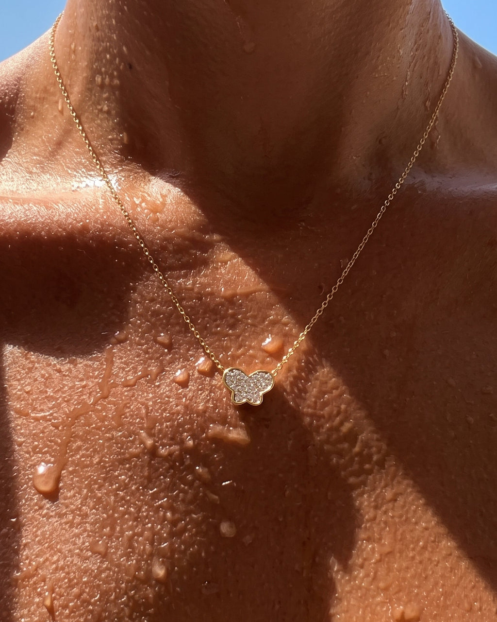 Butterfly Necklace Gold