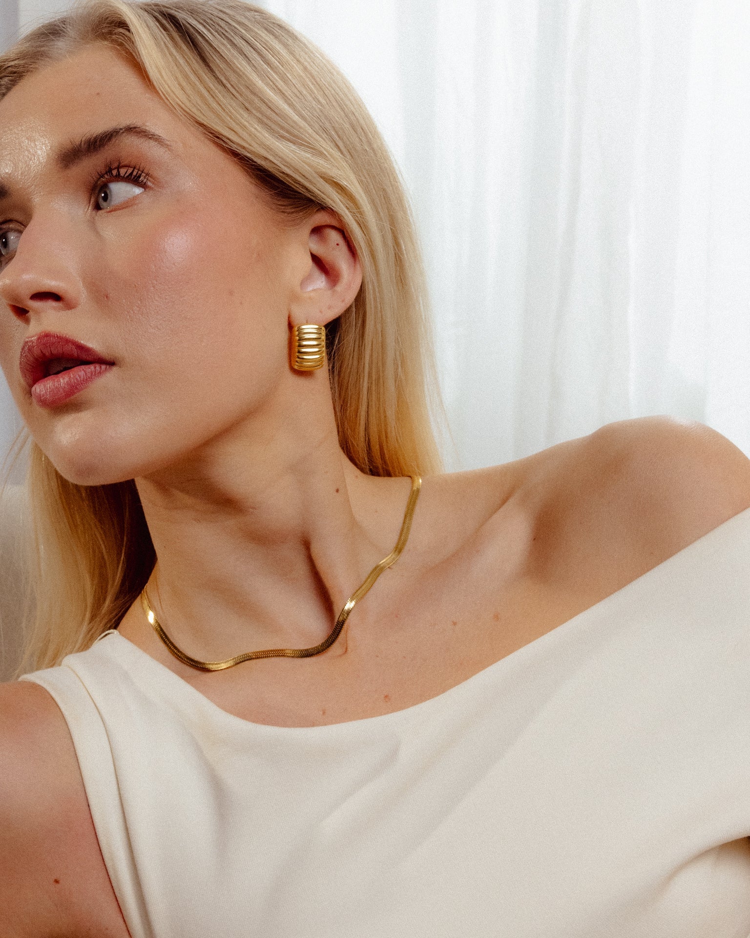 Ripple Earrings Gold