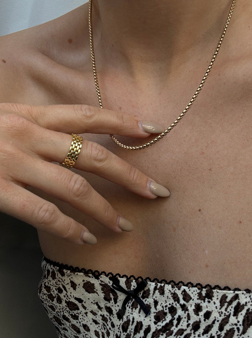 Avenue Link Ring Gold