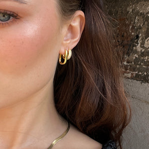 Slim Dome Hoops Gold
