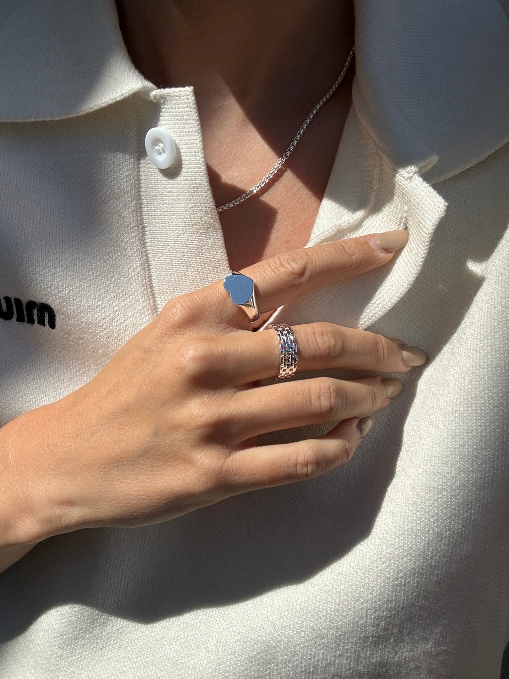 Avenue Link Ring Silver