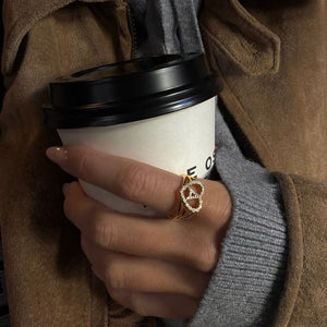 Letter Ring Gold