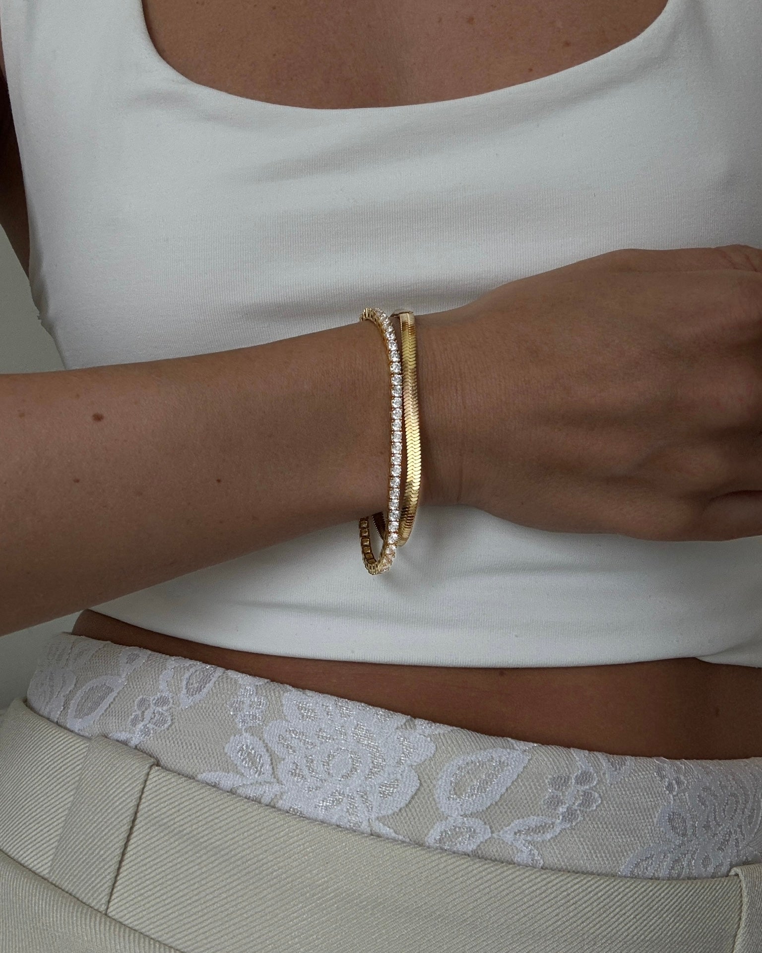 Bone Bracelet Gold