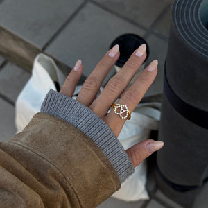 Letter Ring Gold