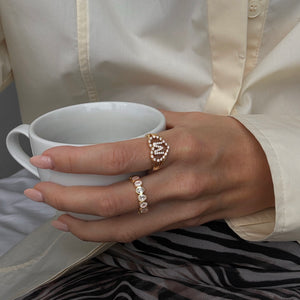 Letter Ring Gold