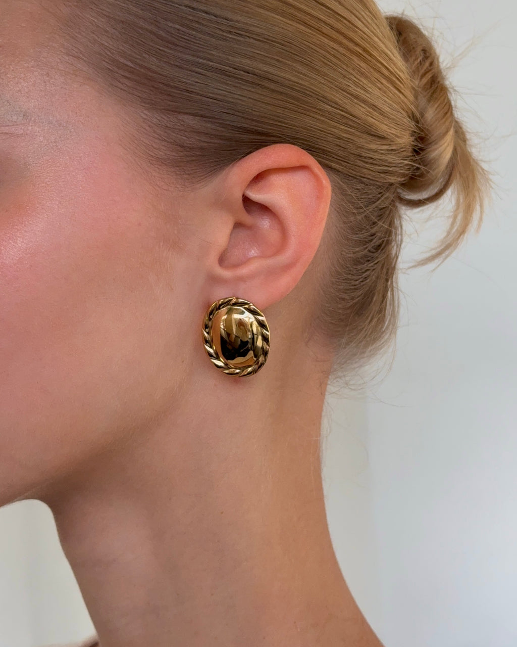 Mirror Earrings Gold