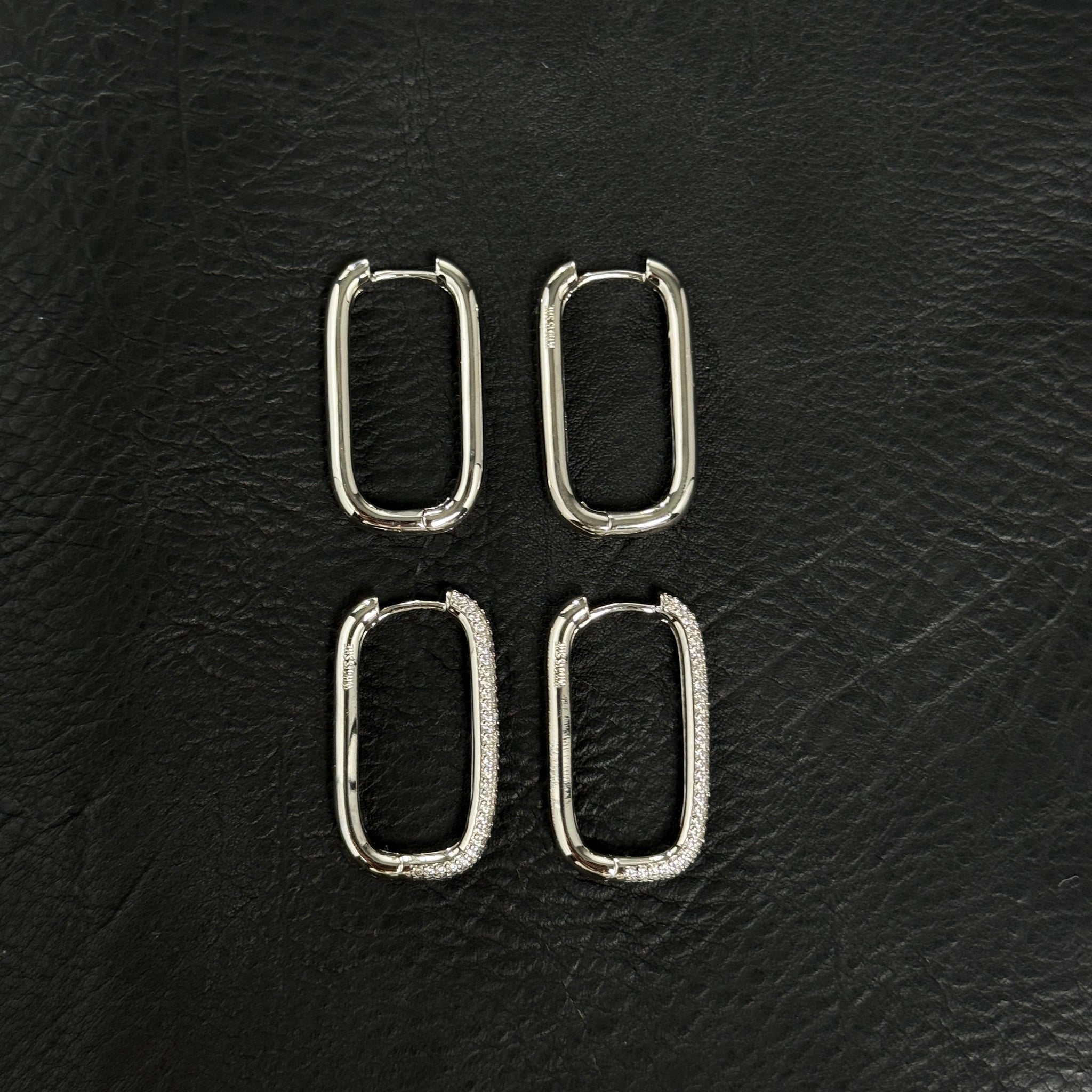 Edge Hoops Silver