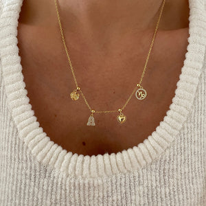 Birthflower Charm Gold
