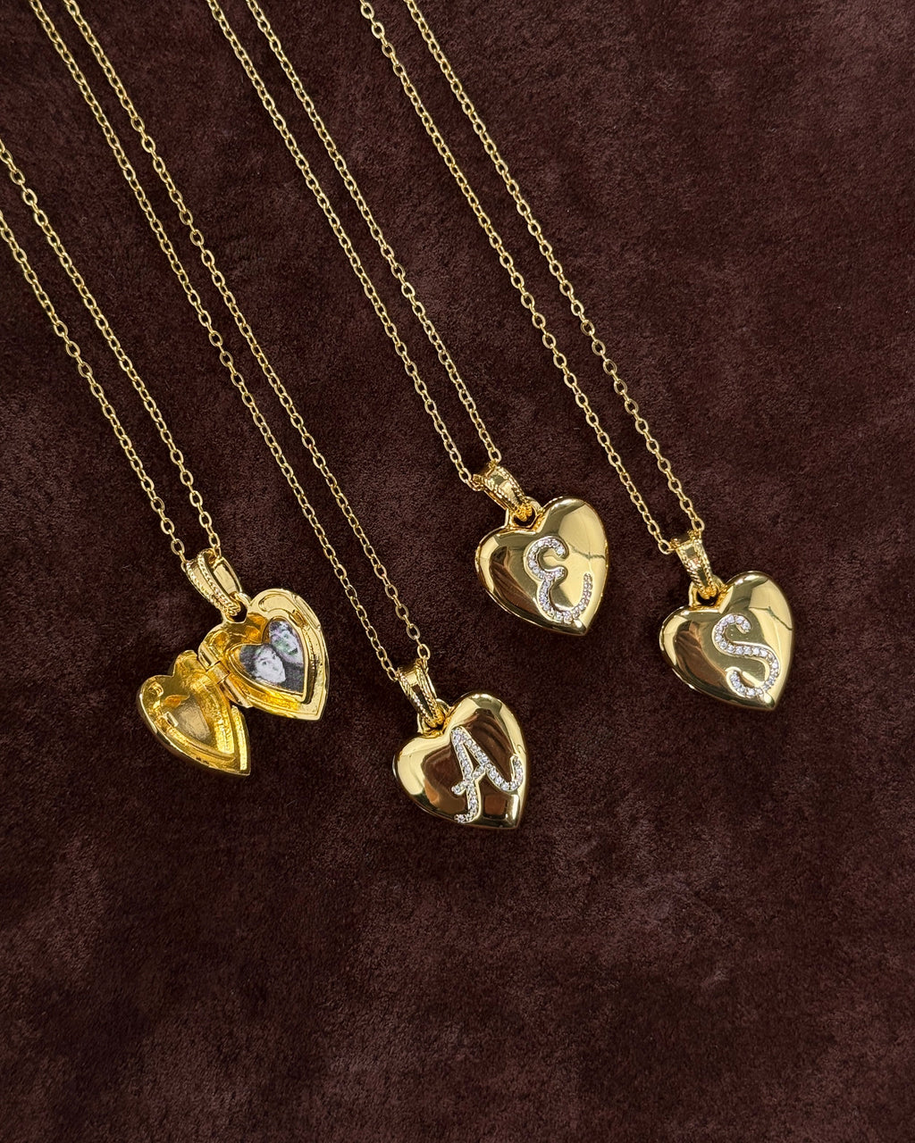 Locket Letter Necklace