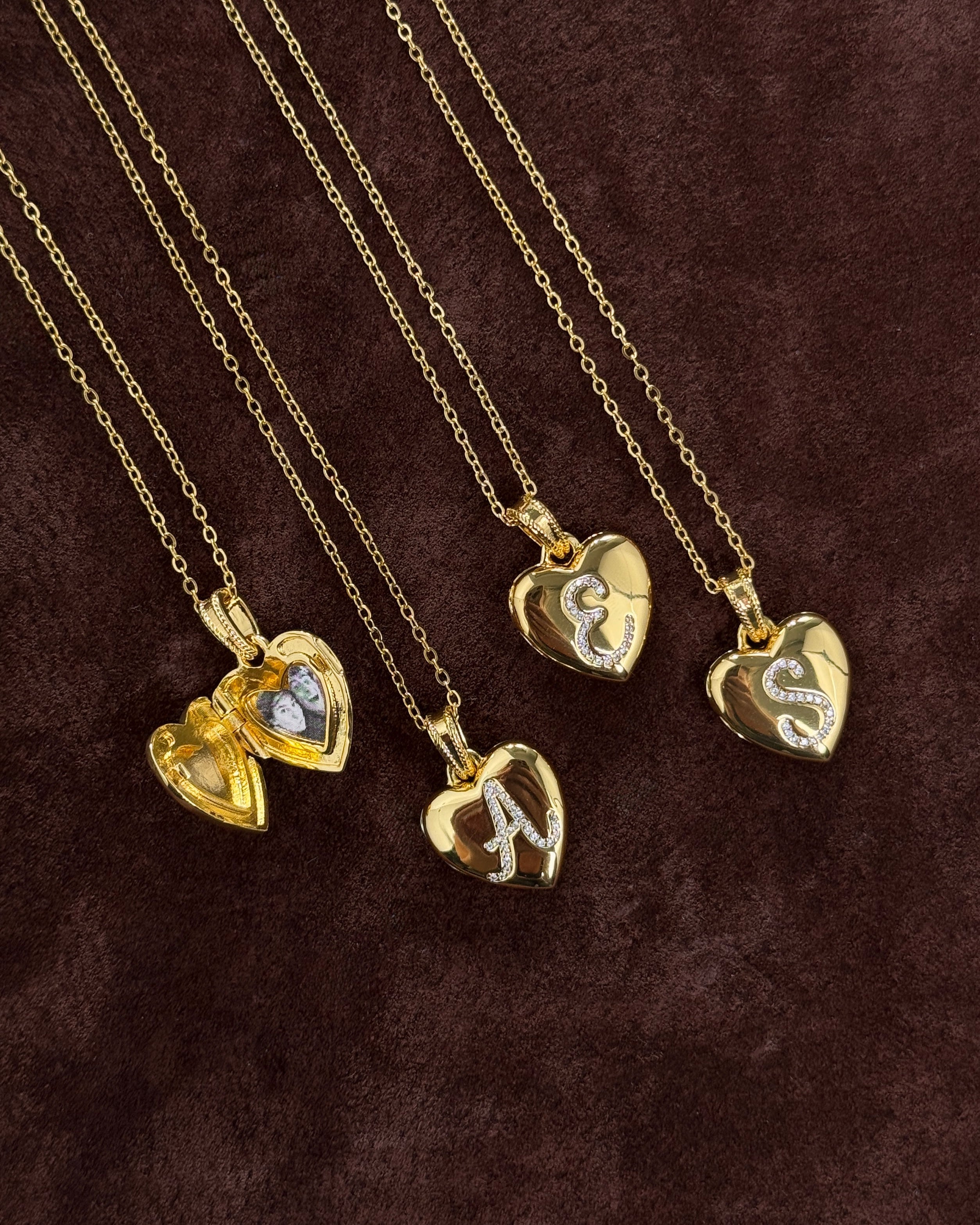 Locket Letter Necklace