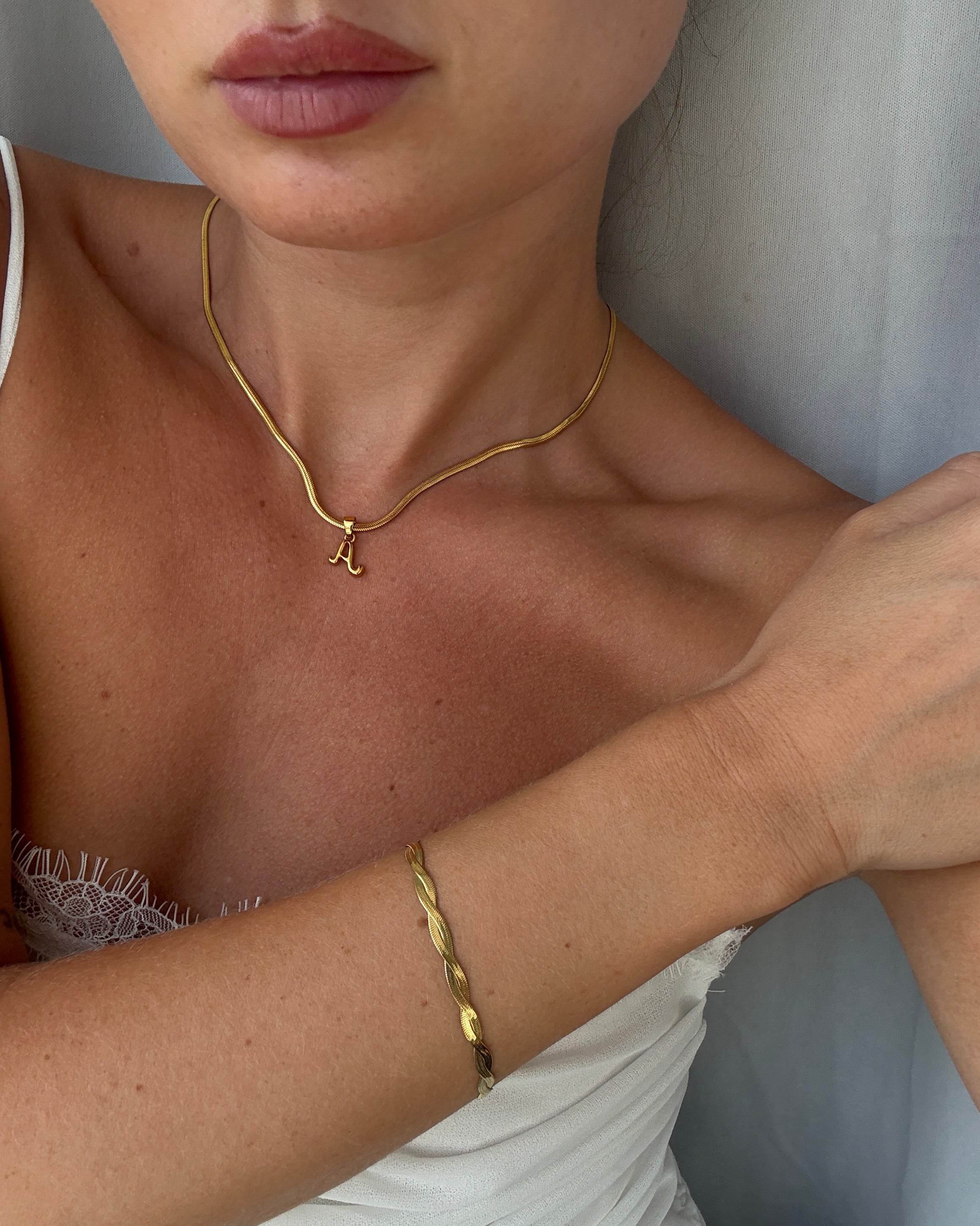 Bone Letter Necklace