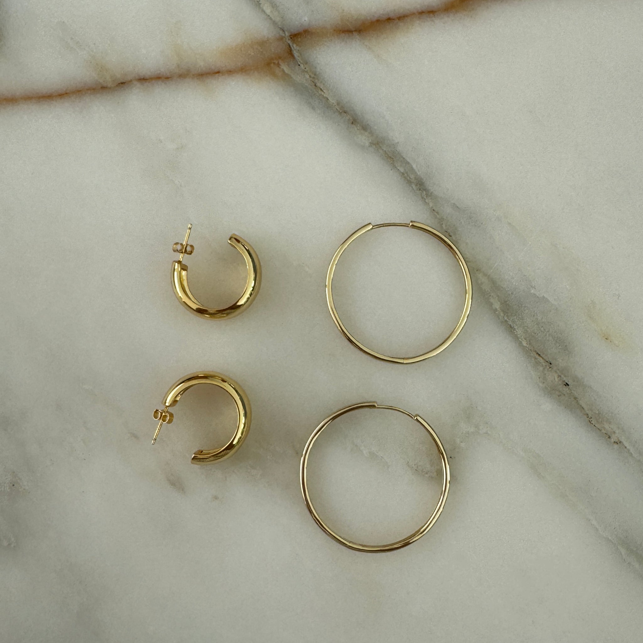 Perfect Hoops (XL) Gold