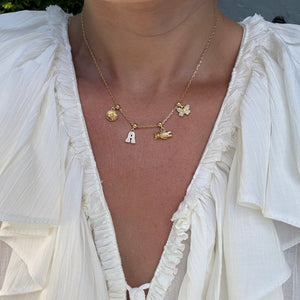 Letter Charm Gold
