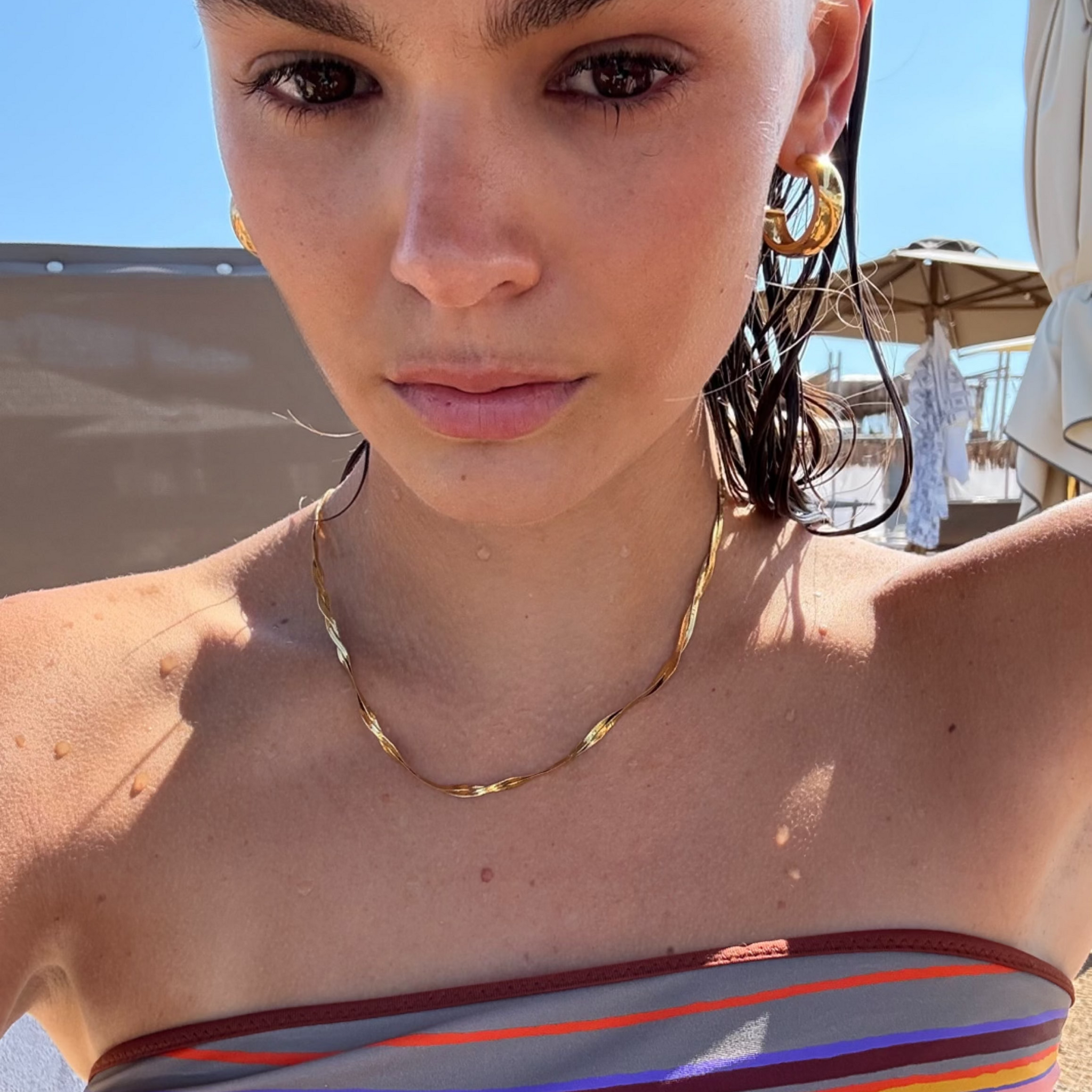 Bold Dome Hoops Gold