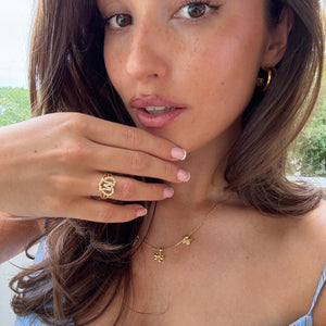 Letter Ring Gold