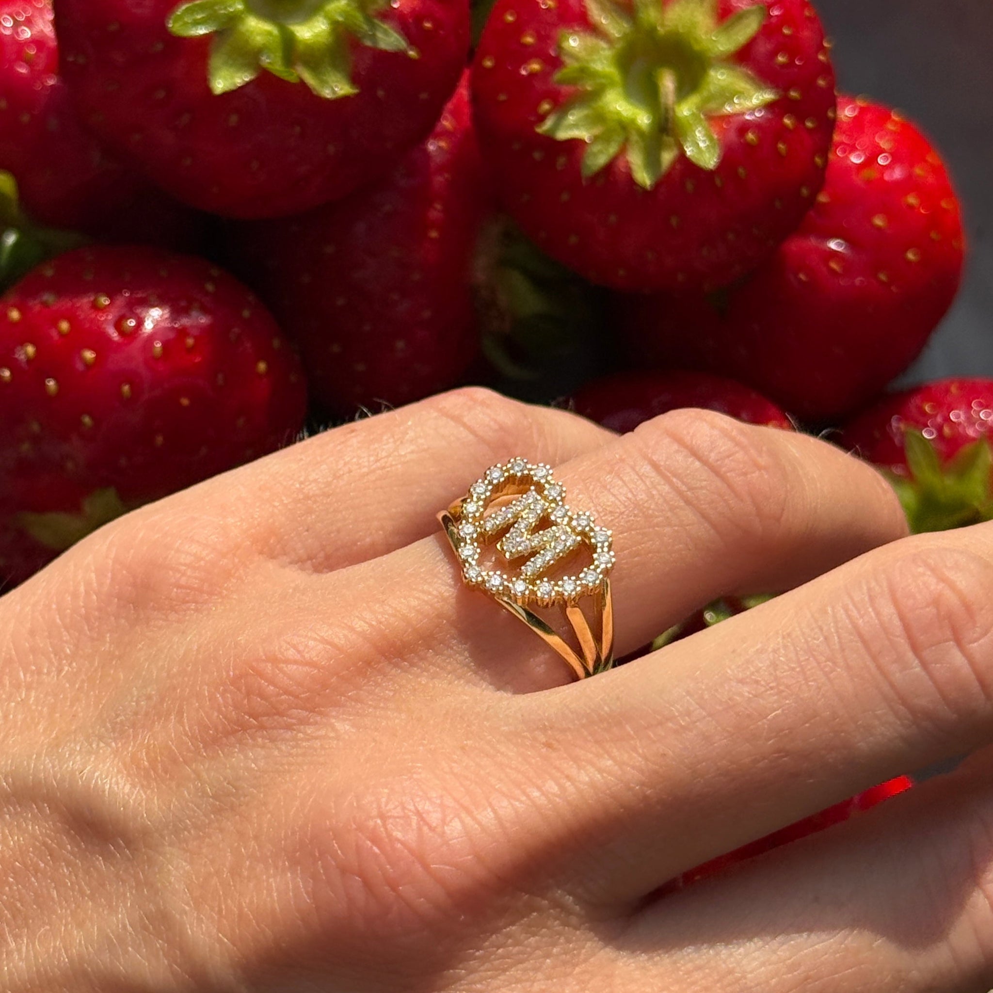 Letter Ring Gold