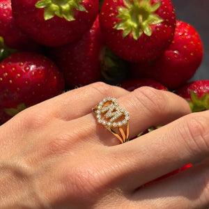 Letter Ring Gold