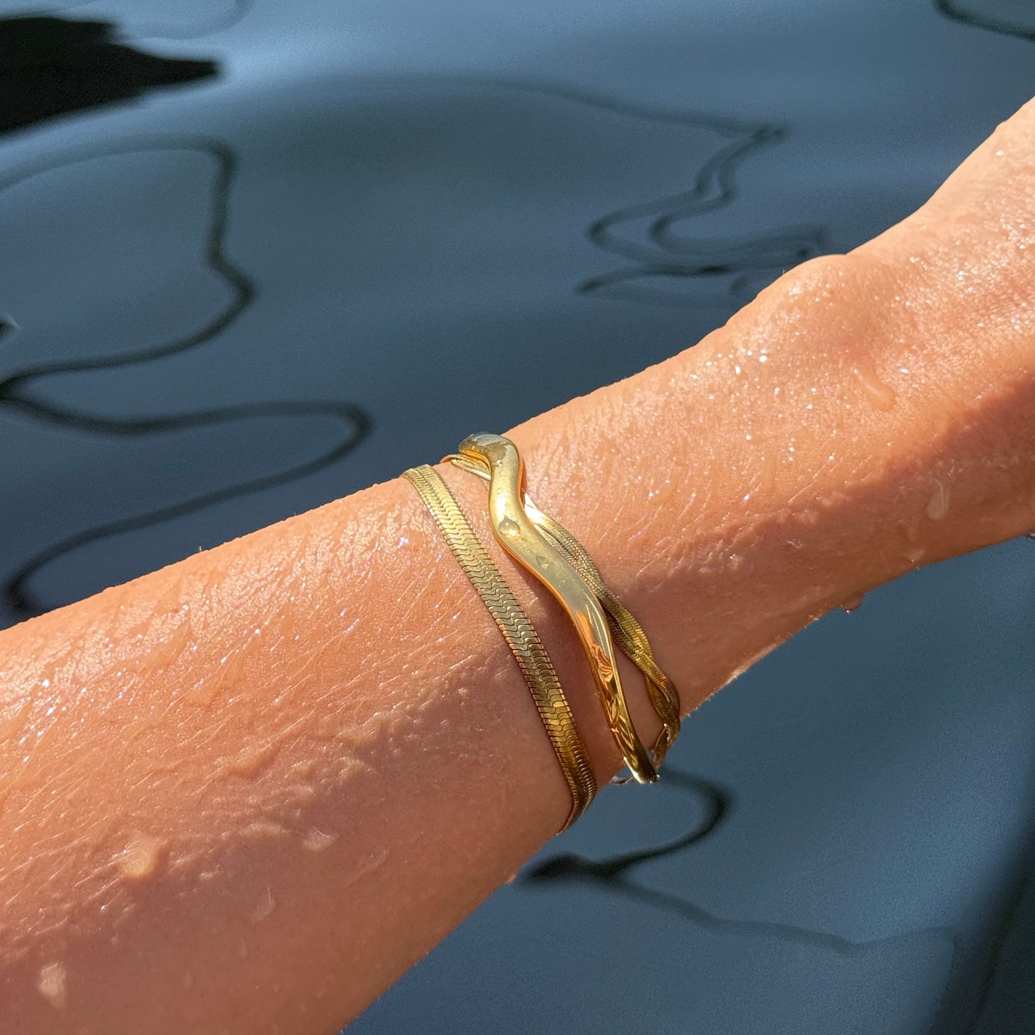Bone Bracelet Gold