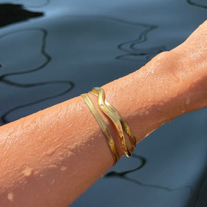 Bone Bracelet Gold