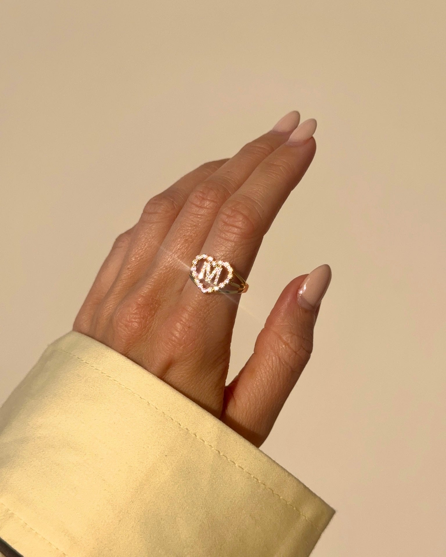 Letter Ring Gold