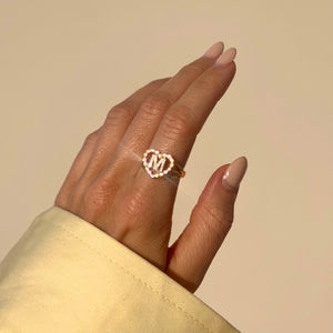 Letter Ring Gold