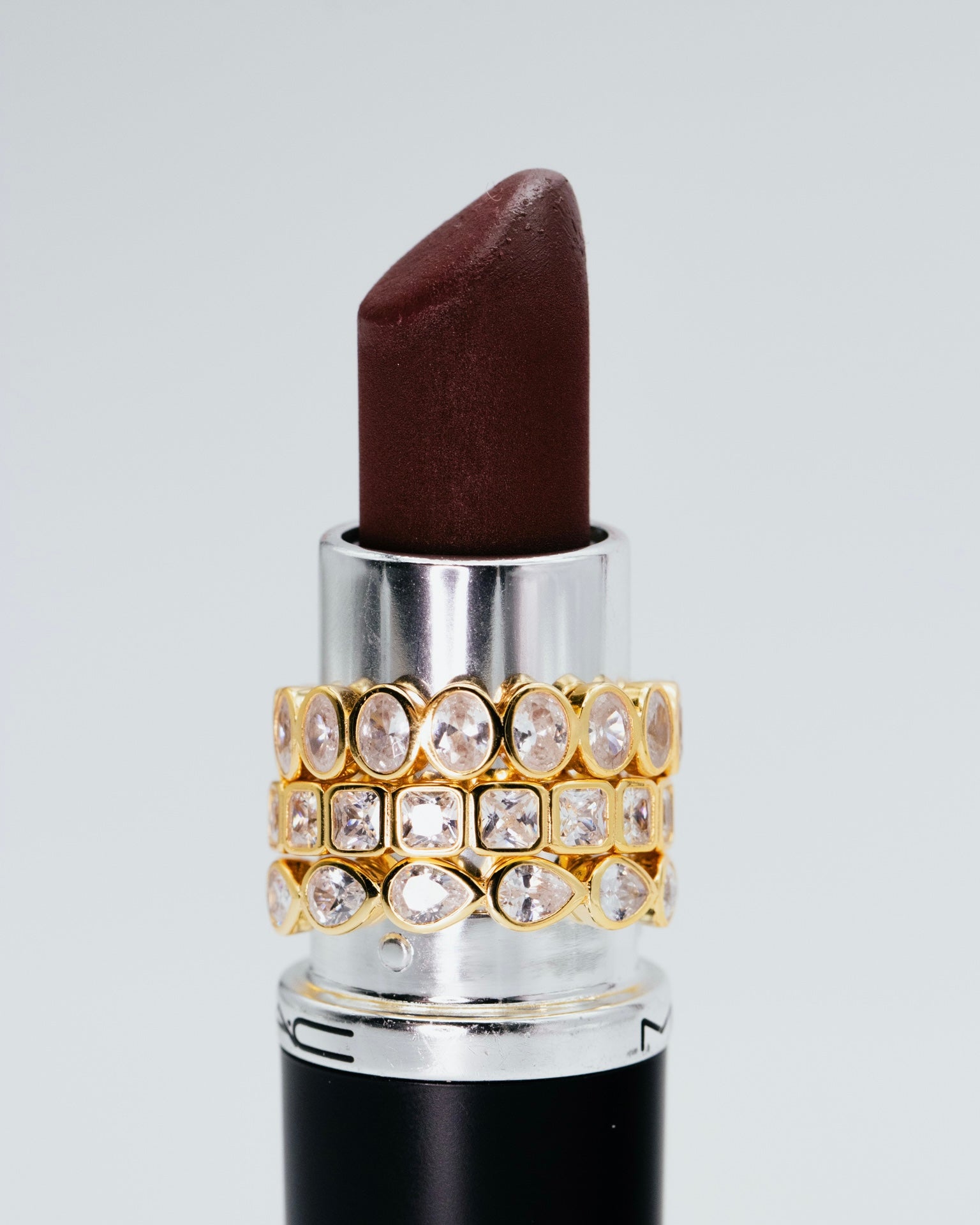Diamond Band Ring Drop Gold