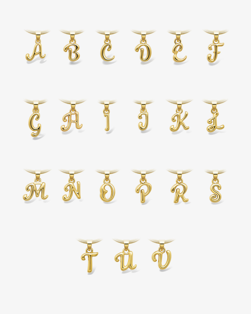 Bone Letter Necklace M-002658