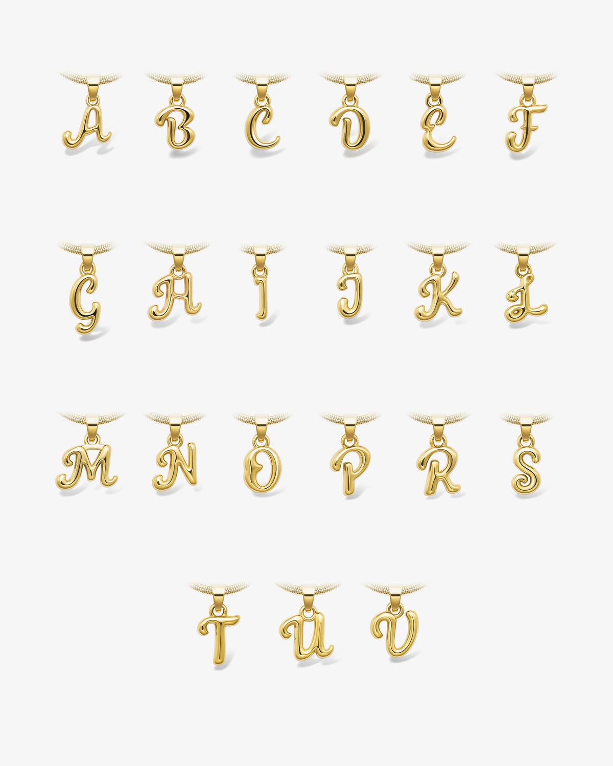 Bone Letter Necklace M-002658