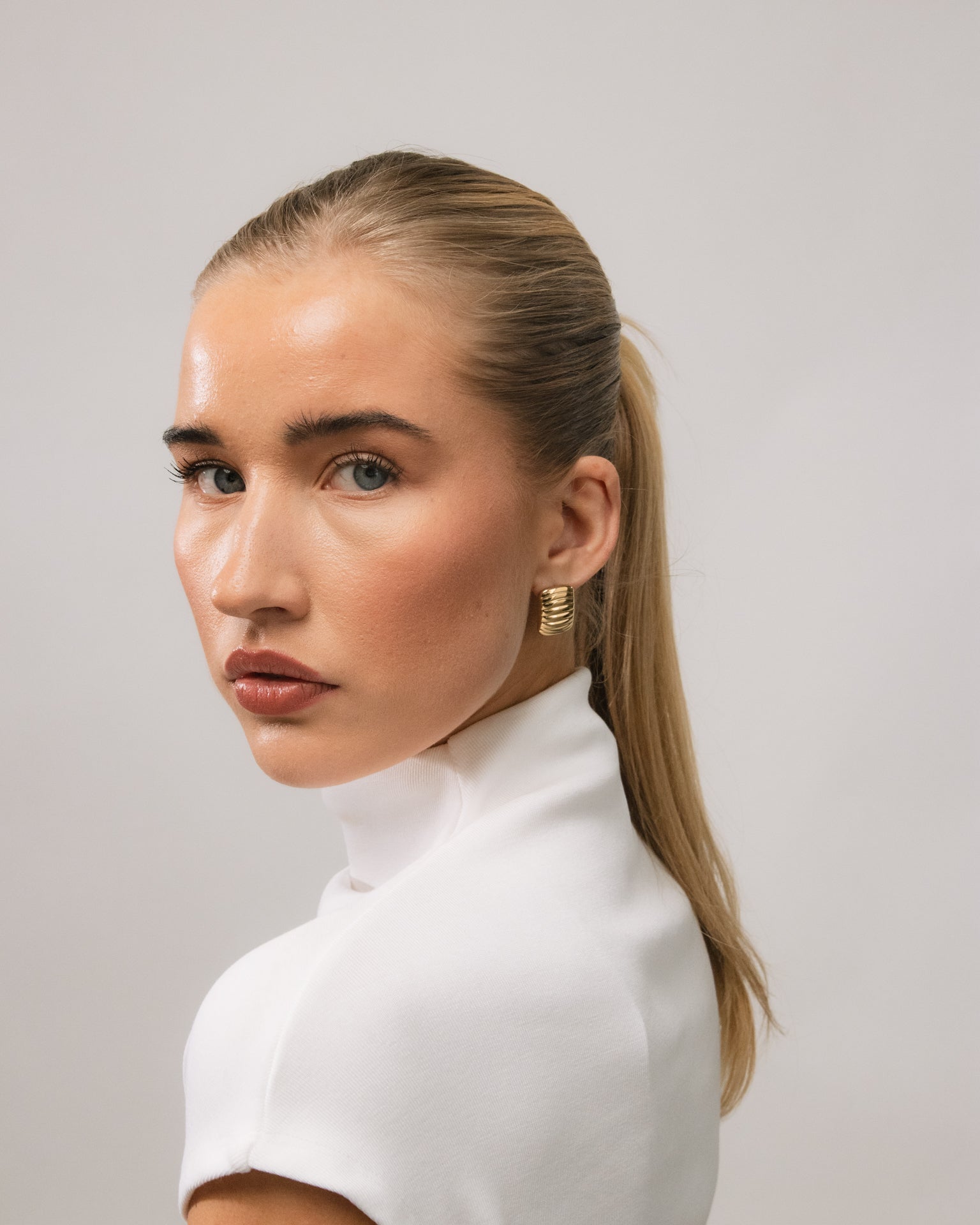 Ripple Earrings Gold