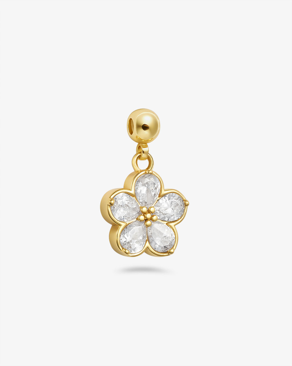 Diamond Flower Charm