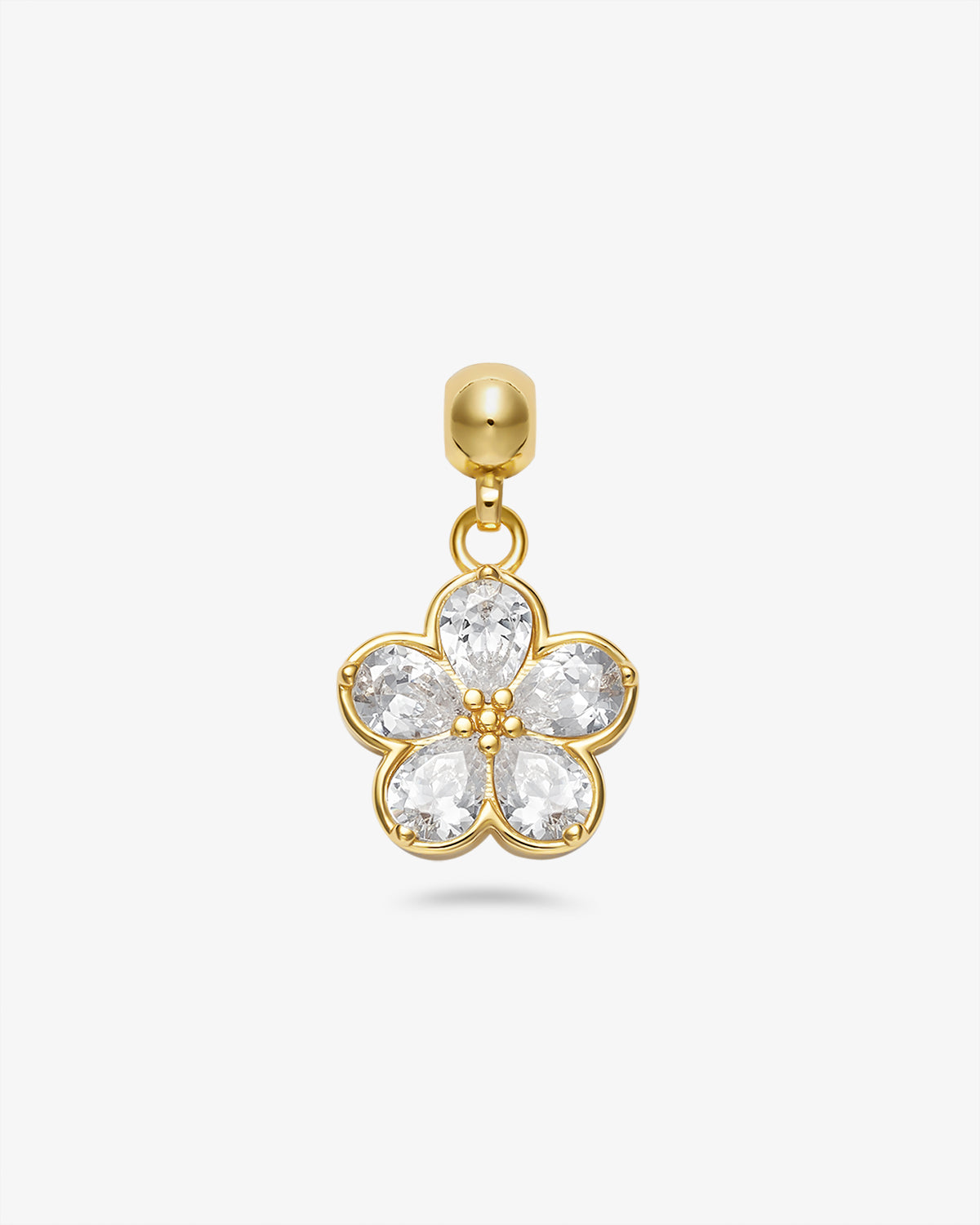 Diamond Flower Charm