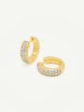 Diamond Dome Hoops Gold