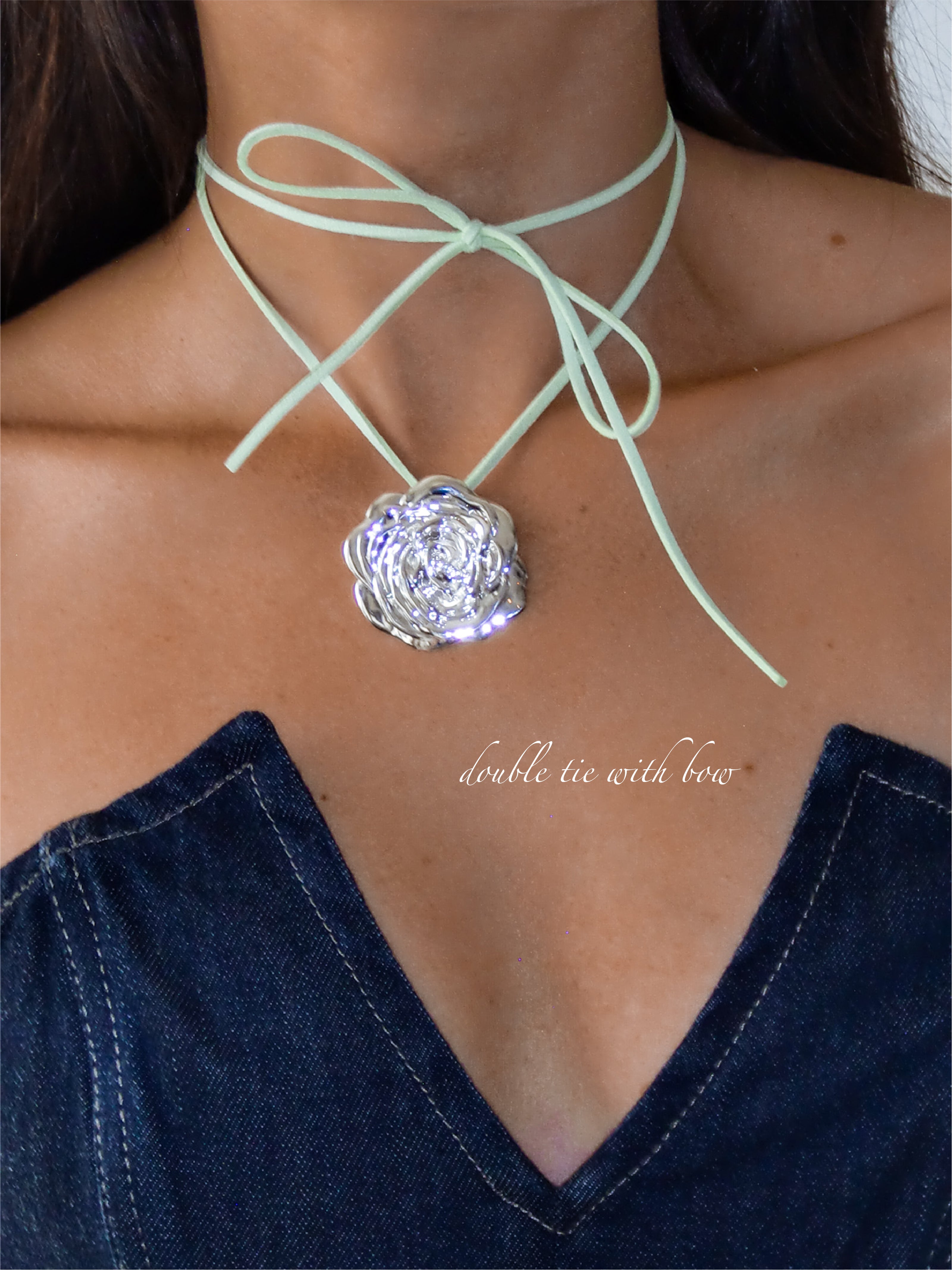 Rose Antique Silver