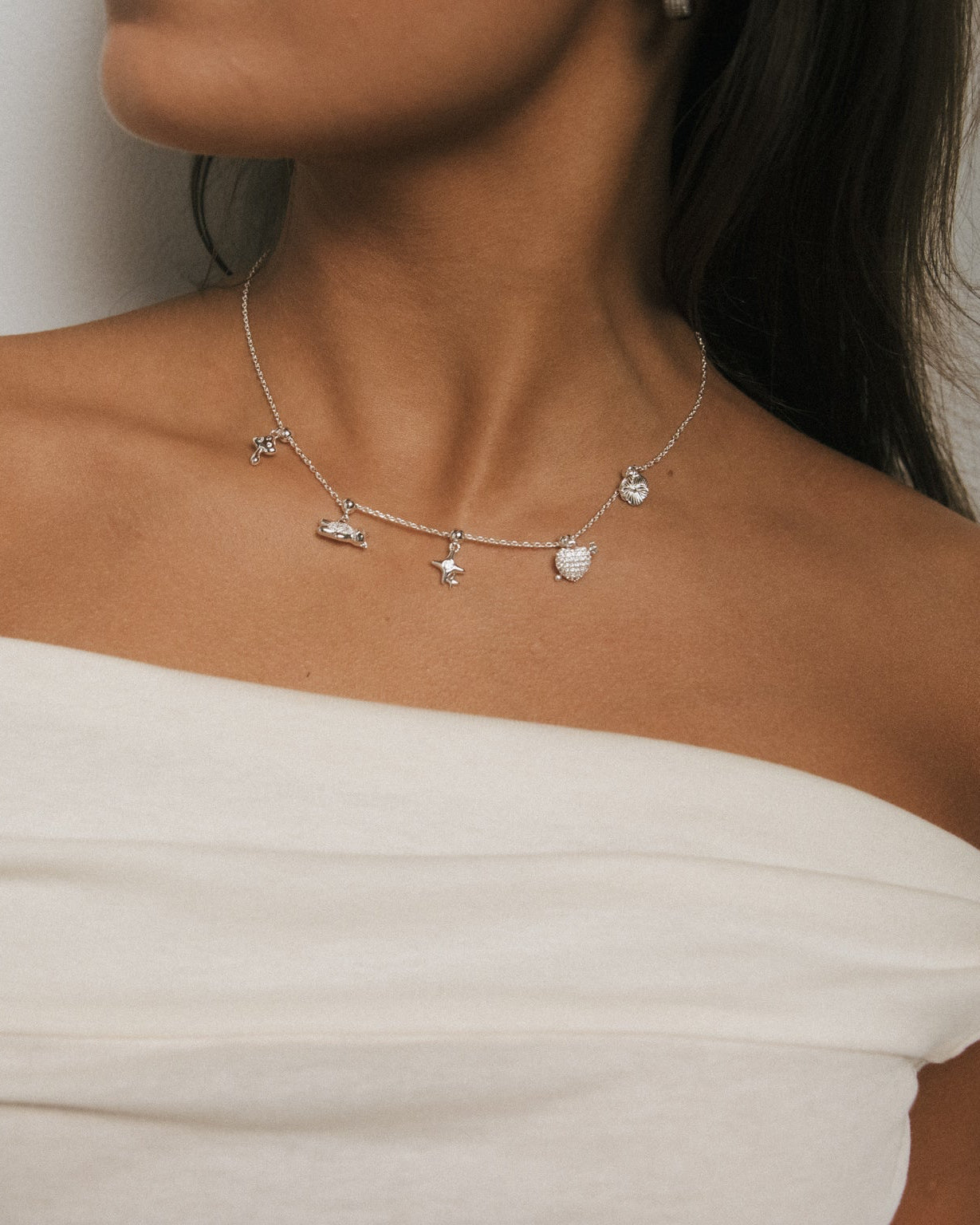 Mushroom Charm Silver