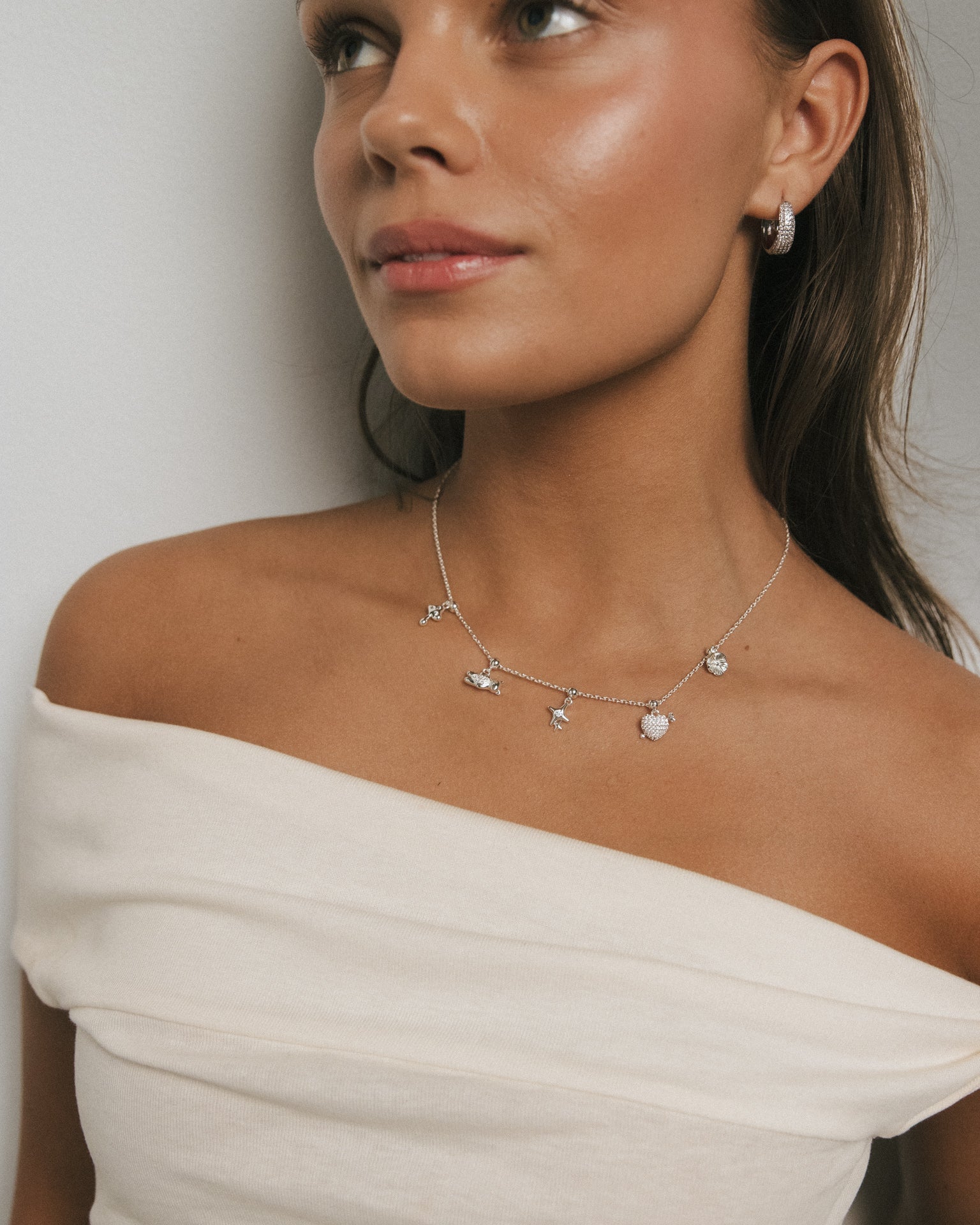 Mushroom Charm Silver