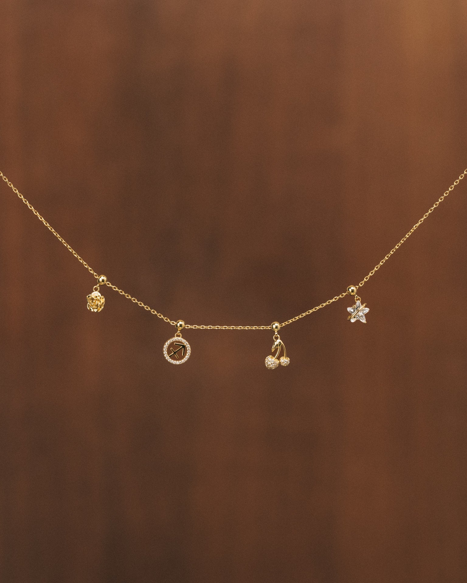 Birthflower Charm Gold