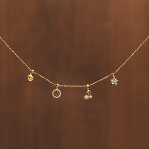 Birthflower Charm Gold